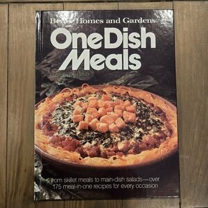 Better Homes and Gardens One Dish Meals Cookbook Vintage